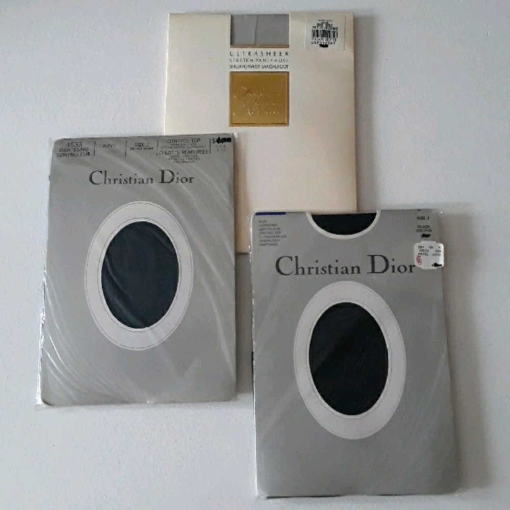 Dior Ultra Sheer Nylon and Saks 5th Ave Pantyhose